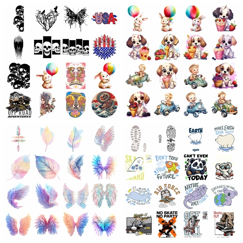 Printable Heat Transfer Vinyl - مجموعة أرنب كرتوني لطيف على شكل
