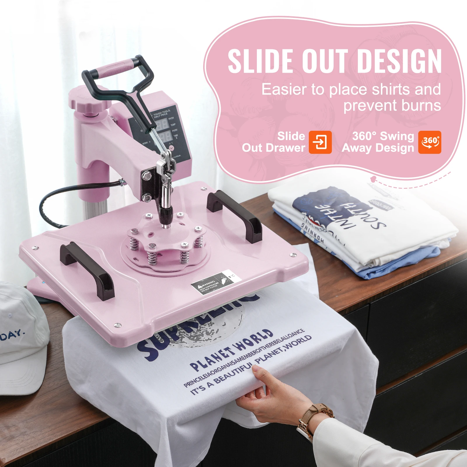 Heat Press Machine - ماكينة ضغط حراري SucceBuy مقاس 12×15