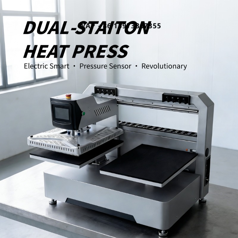 ماكينة كبس حراري كهربائية أوتو - مراجعة Heat Press Machine وسعره