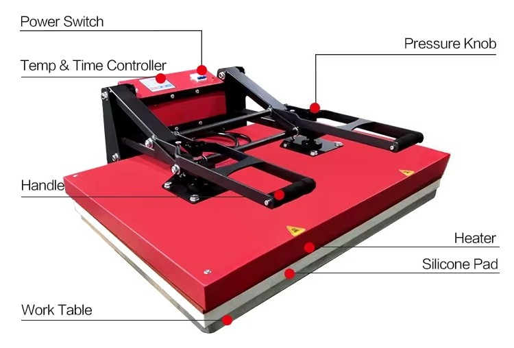 ماكينة طباعة حرارية كبيرة الحج - مراجعة Heat Press Machine وسعره