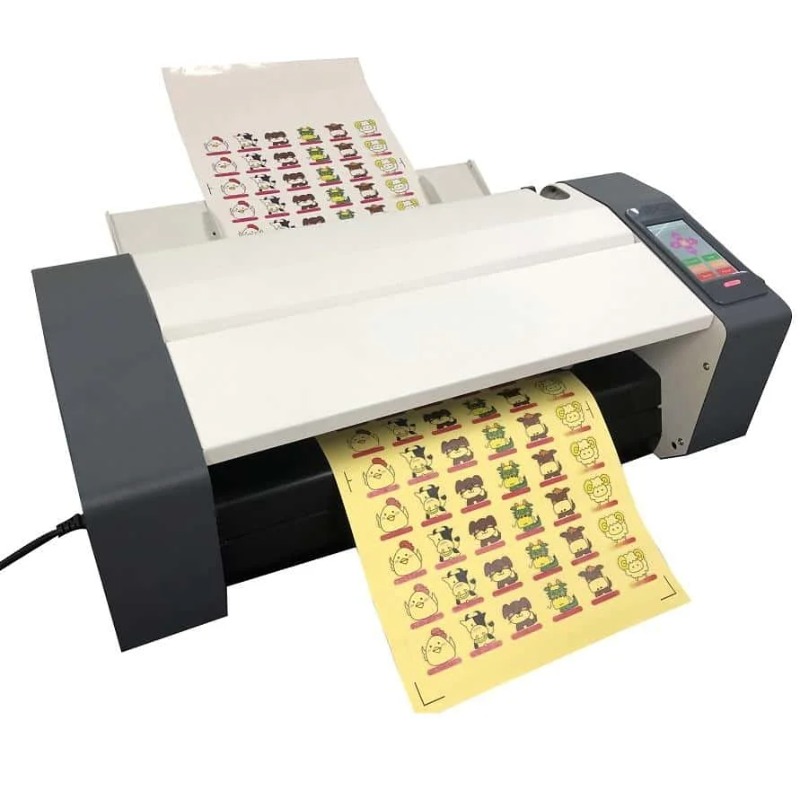 آلة طباعة ملصقات مقطوعة بالقال - مراجعة Die Cutting Machine وسعره